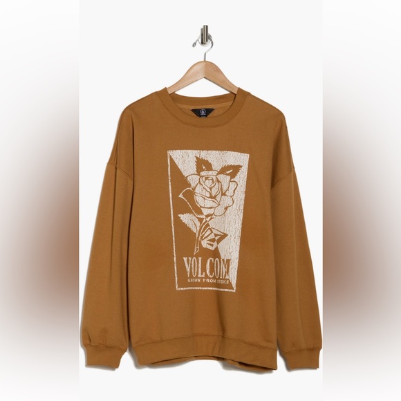 Volcom Tan Graphic Sweatshirt - Picture 3 of 4